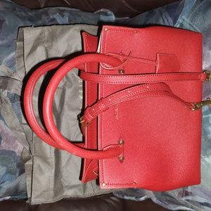 Charles & Keith Red Satchel Bag